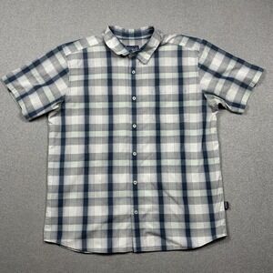 Patagonia Short Sleeve Button Up Shirt Men's Large Multicolor Plaid Outdoors